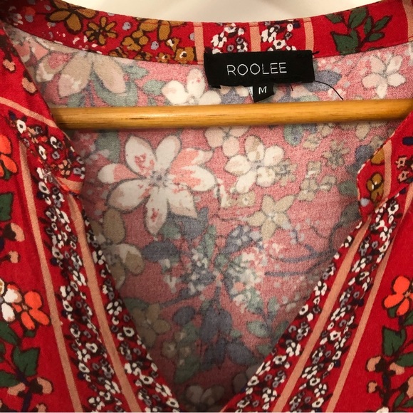 Rollee Flowy Red Floral Dress - Picture 2 of 7
